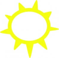 Sunny Weather Symbols clip art