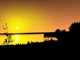 Nature - Sunset clip art 