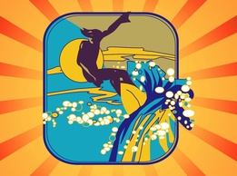 Sports - Surfer Icon 