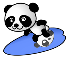 Surfer Panda