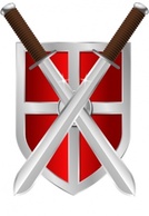 Military - Swords And Shield clip art 