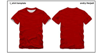 Fashion - T-shirt template front and back 