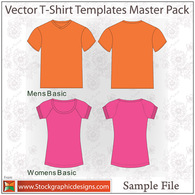 Elements - T-Shirt Templates Vector Pack 