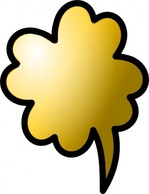 Nature - Talking Cloud Icon clip art 