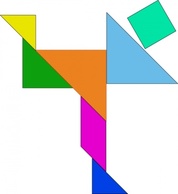 Tangram-09 clip art 