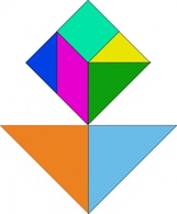 Tangram-14 clip art 