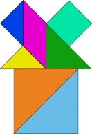 Tangram-20 clip art 