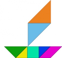 Tangram-34 clip art 