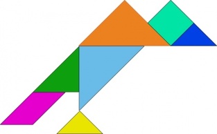 Technology - Tangram Blocks Game clip art 