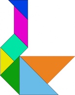 Tangram Puzzle clip art 