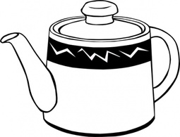 Food - Tea Pot clip art 