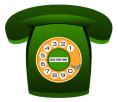 TelÃ©fono Heraldo verde (green classic phone)