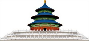 Temple of Heaven cdr Vector 