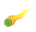 Tennis Ball On Fire Vector