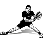 Tennis Player Novak Djokovic Vector 