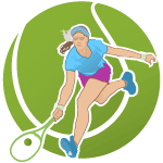 Tennis Player Vector Image 