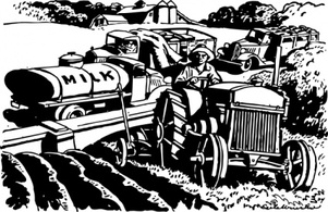 The Automobile Serves The Farm clip art Preview