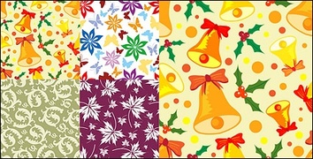 The background of Christmas and the pattern vector material