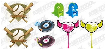 Music - The trend of material elements vector icon 