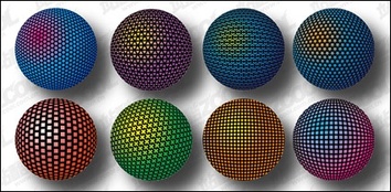 Three-dimensional spherical design material 