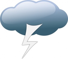 Thunderstorm Weather Symbols clip art Preview