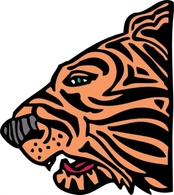 Animals - Tiger Head clip art 