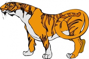 Tigre01 clip art 