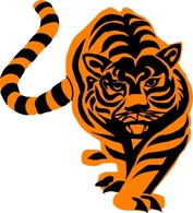 Tigre02 clip art 