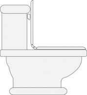 Toilet Seat Open clip art 