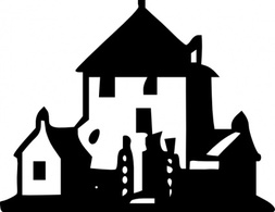 Buildings - Tom Haunted House clip art 