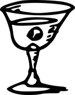 Tom Wine Glass clip art