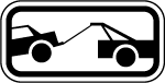 Tow Away Zone Vector Sign 