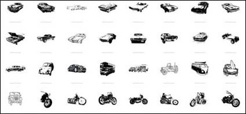 Transport theme vector