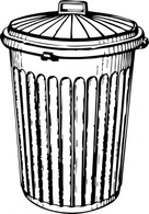 Objects - Trash Can clip art 