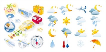 Travel and weather icon Preview