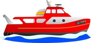 Trawler clip art