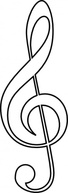 Treble Clef clip art Preview