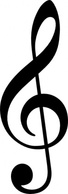 Treble Clef Without Line clip art 