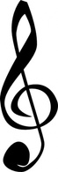 Music - Treble Clefs Music Symbol clip art 