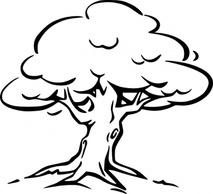 Tree Outline clip art