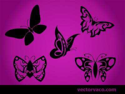 Tribal Butterfly Vector Preview