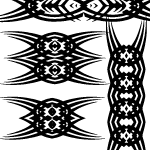 Tribal Tattoo Free Vector Set