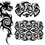 Tribal Vector Dragons 