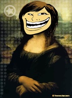 Troll Face Girl Vector 