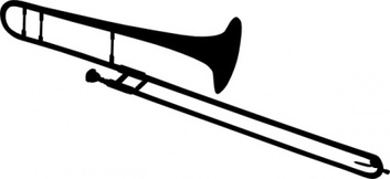 Trombone Silhouette clip art Preview