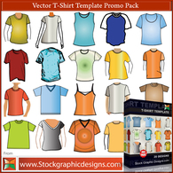 Templates - T–Shirt Template Free Vector Pack 