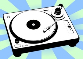 Music - Turntable Music Player clip art 