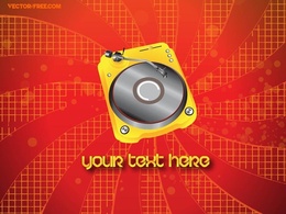 Music - Turntable Vector 