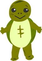 Human - Turtle Character clip art 
