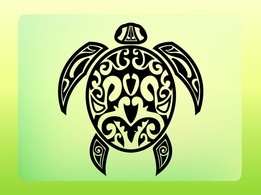 Animals - Turtle Tattoo Vector 